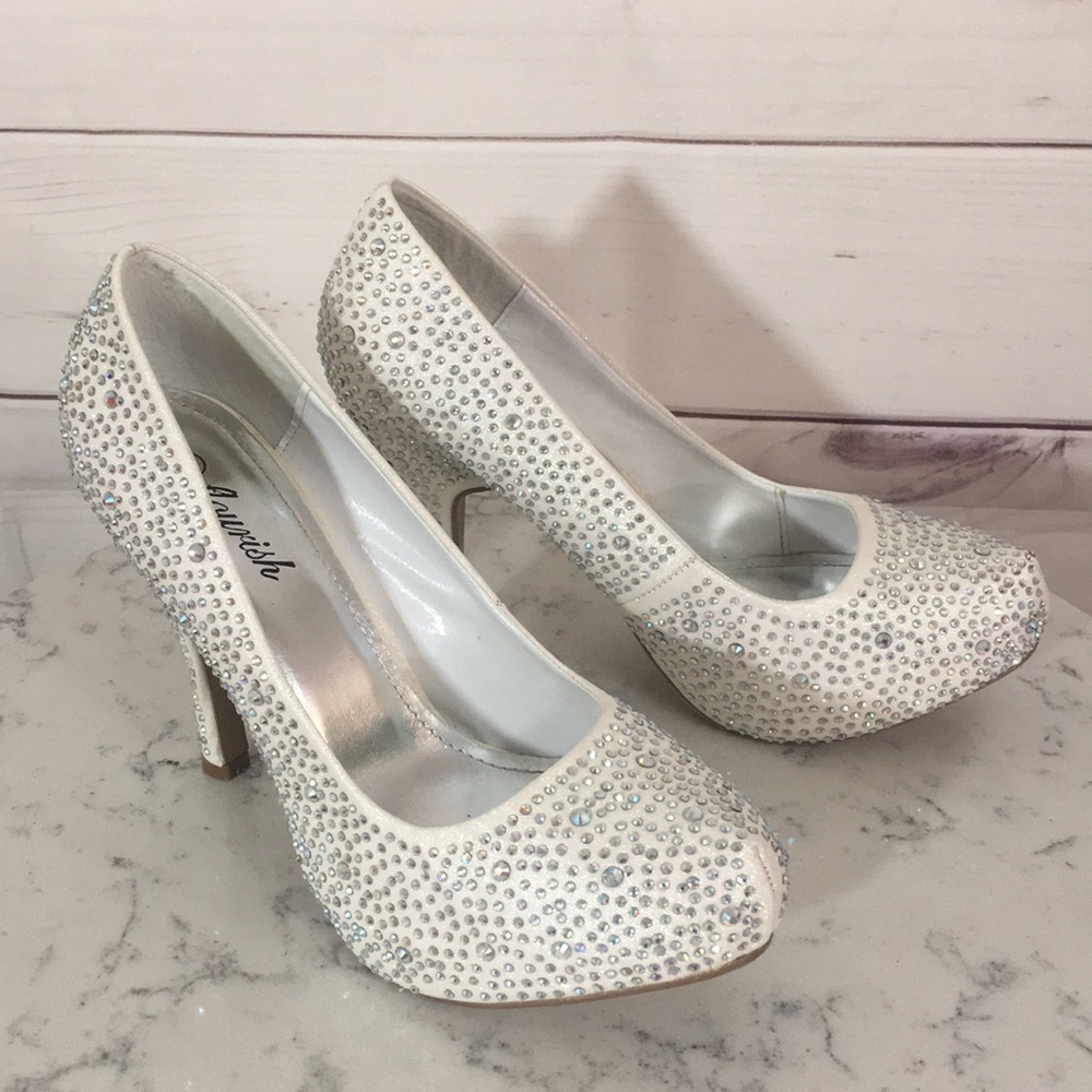 Flourish 9 Lucy Bling Gem Wedding Heels